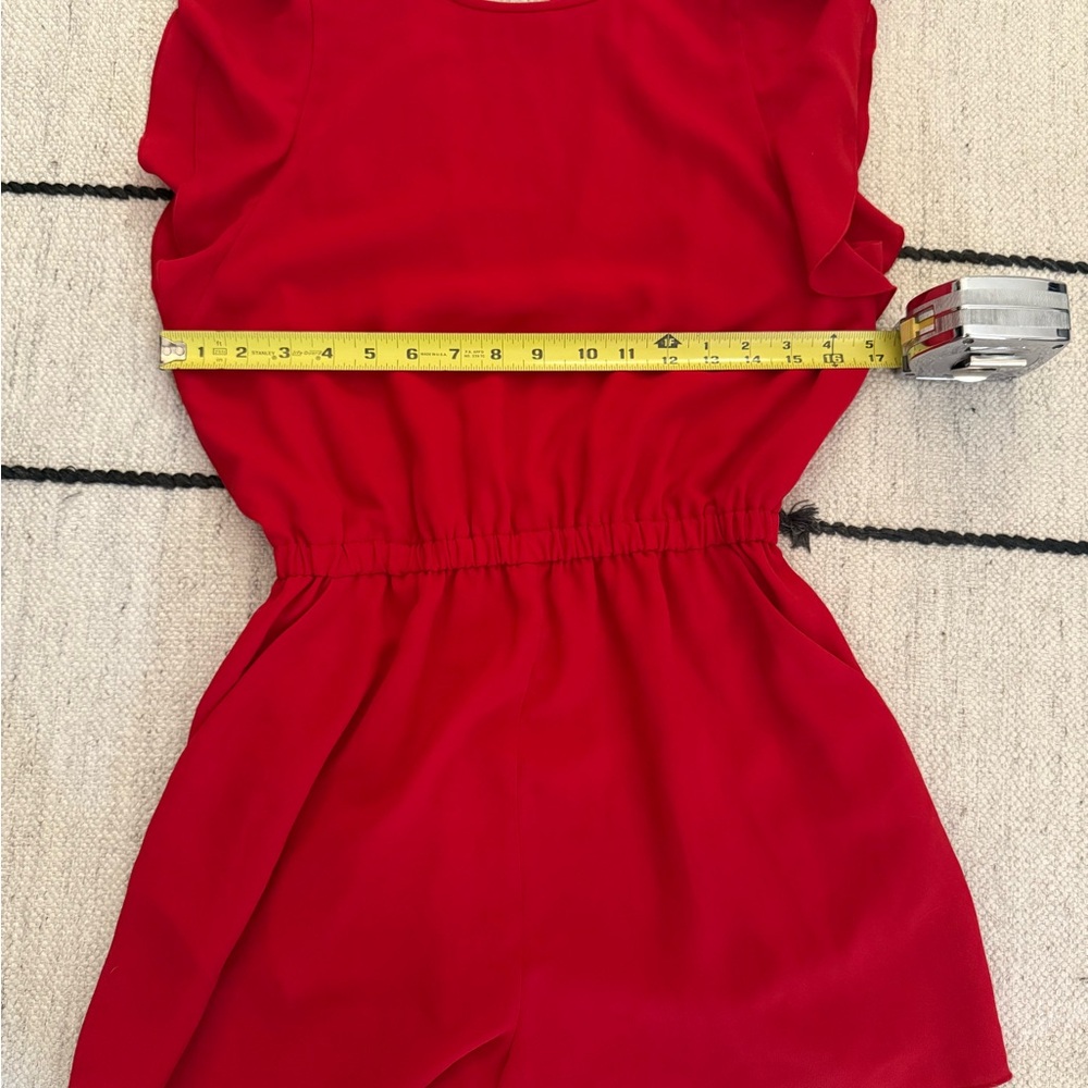 Aritzia Wilfred Fleurette Romper in red, Size Small - Picture 5 of 6